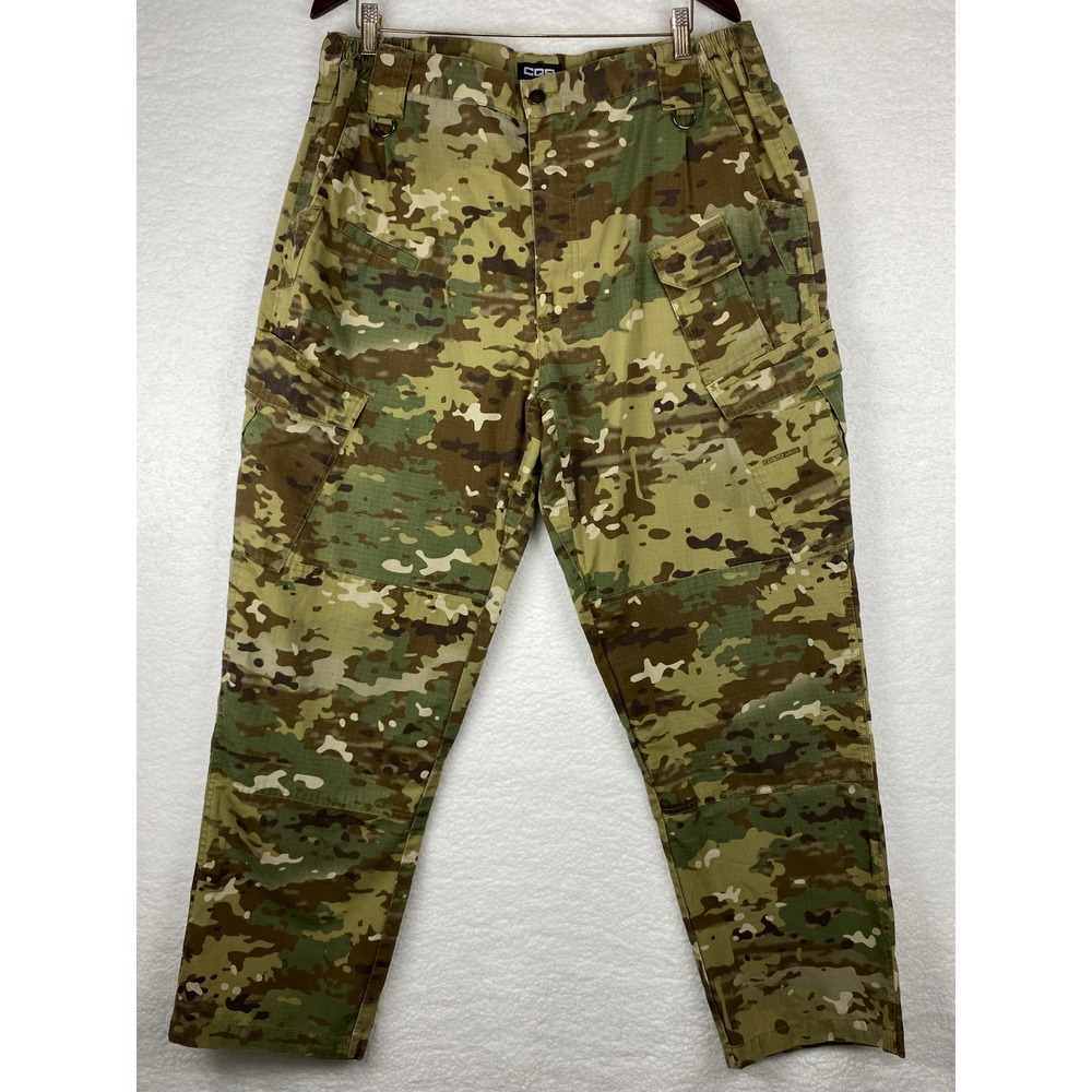 CQR Mens Tactical Cargo Pants 40W 32L Multicam‎ Camo Ripstop Military Combat